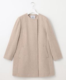 J.PRESS LADIES 【WEB限定カラーあり】ブレンドビーバー ノーカラー コート