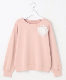 Feroux 【洗える】ローズコサージュ ダンボールプルオーバー