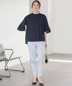 組曲 【UVケア・接触冷感】ライトアムンゼンジャージー袖フレア トップス