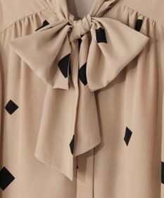 GRACE CONTINENTAL スクエアバイカラードレス