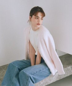 Maison de FLEUR フェザーヤーンカーディガン