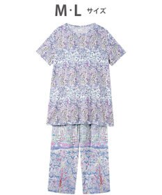 tsumori chisato SLEEP ツモリチサト パジャマ ベア天竺素材(トップス) 綿100%(ボトム) 4分袖 9分丈 レディース UDT113 /ワコール