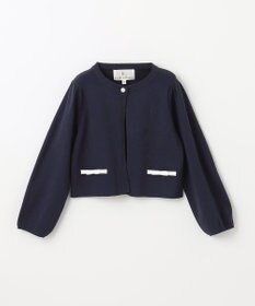 組曲 KIDS 【110-140cm】ラウンドカラー ニットジャケット