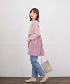 Tiaclasse ヴィンテージサテンドッキングニットチュニック