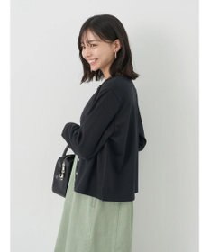 earth music&ecology パールスナップボタンカーディガン