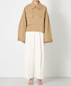 NAVE 【ReNAVE・セットアップ可/洗える】コットンリネンカルゼ ショートジャケット