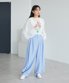 CRAFT STANDARD BOUTIQUE ベルトデザインワイドパンツ