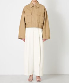 NAVE 【ReNAVE・セットアップ可/洗える】コットンリネンカルゼ ショートジャケット