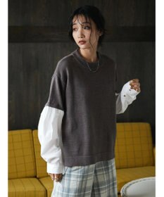 CRAFT STANDARD BOUTIQUE シャツドッキングニットプルオーバー