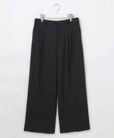 J.PRESS LADIES L 【洗える】T/Rウォッシャブルギャバ ワイド パンツ