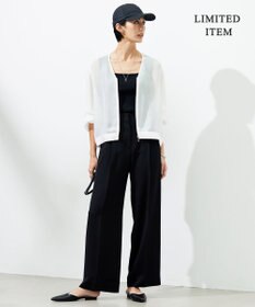 ICB 【2WAY・WEB限定・洗える】シルフィルダブルクロス サスペンダーパンツ