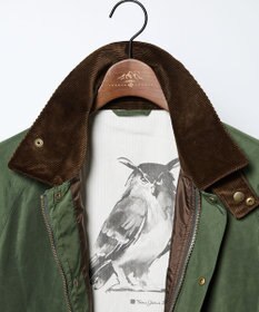 JOSEPH ABBOUD MOUNTAIN 【軽量/ワックスコーティング・テ―ム・ヤルビー氏コラボ】ワックスクロス プリント ブルゾン