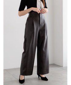 Te chichi フェイクレザーセミワイドパンツ《2025Autumn catalog item》