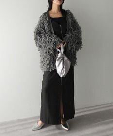 Green Parks フリンジニットカーディガン