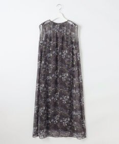 自由区 L 【カタログ掲載・洗える】ボタニカルフラワープリント ワンピース