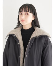 earth music&ecology リバーシブルボアブルゾン