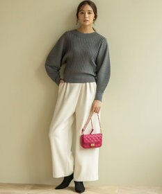 組曲 【暖かい・ストレッチ】バックウォームワイドタックパンツ