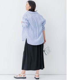 23区 【CLASSY. 9月号掲載/WEB限定カラーあり】LIBECO ベーシック シャツ