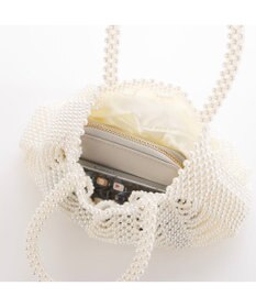 UNBILLION カシュカシュ cachecache / パール調編みバッグﾞ