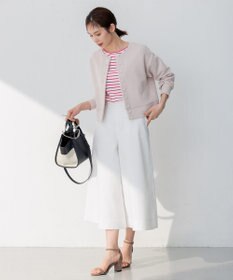 組曲 S 【パールボタン付き】ダンボールジャージー カーディガン