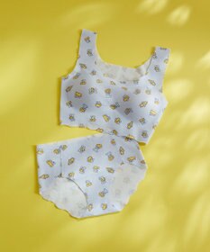 une nana cool MADE WITH ねずみのANDY【綿混】フラット仕上げノンワイヤーブラジャー