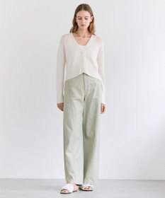 BEIGE， SPESSARTINE / Vネッククロップドカーディガン