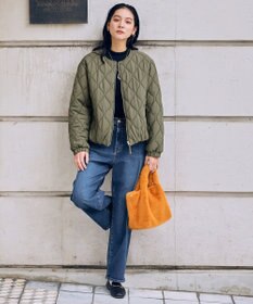 ANY L 【ウエストゴム】ストレートワイドデニム