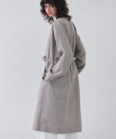 BEIGE， 【洗える】PORDIC / ノーカラードルマンロングコート