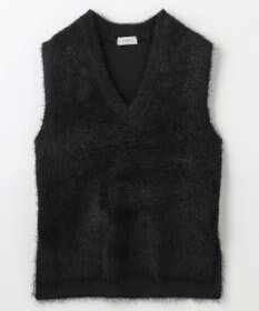 ANY L 【洗濯機可】フェザーニットベスト