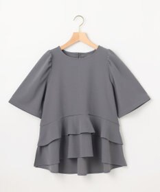 組曲 S ご好評につき追加生産【WEB限定】ジョーゼットジャージーティアード ブラウス