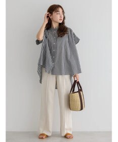 AMERICAN HOLIC フレンチスリーブバック切替シャツ