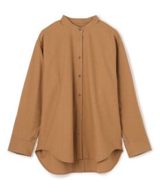 UNFILO ライトフランネル オーバーシャツ キャメル