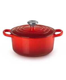 YAMATO テーブル＆キッチン 【ル・クルーゼ】シグニチャー ココット・ロンド 18cm  チェリーレッド