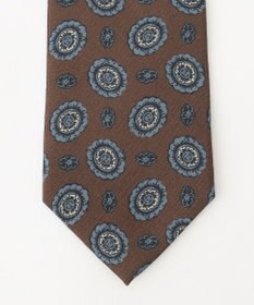 JOSEPH ABBOUD 【日本製】フラワークレストパターン ネクタイ