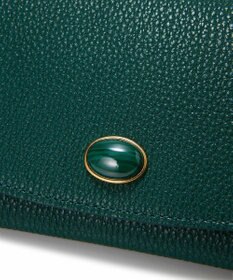 TOPKAPI 【TOPKAPI】gemdrops ジェムドロップ ミニエンボスレザー 天然石 長財布