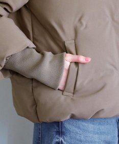 Tiaclasse 袖口リブデザインシームレスダウン