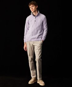 JOSEPH ABBOUD 【キングサイズ・ウエストも伸びる！/ストレッチ/暖かい/オーガニック】オーガニックカルゼストレッチ パンツ