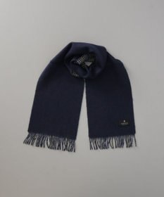 AURORA 【 LANVIN COLLECTION（ランバン コレクション） 】カシミヤ100％リバーシブルチェックマフラー(WASH)