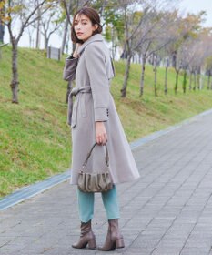 Tiaclasse フェイクウールステンカラーコート