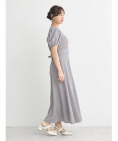 earth music&ecology ＳＥＴ２点バックリボンブラウス＋フレアスカート