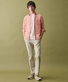 JOSEPH ABBOUD 【エコ素材和紙使用・日本素材を日本縫製 ・軽量・通気性】和紙フライスボーダーＴシャツ