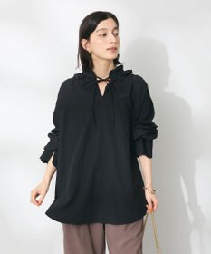 CRAFT STANDARD BOUTIQUE デシンフリル刺繍スリーブブラウス