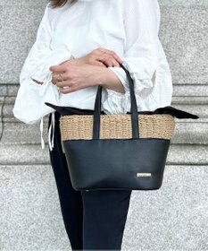 LA BAGAGERIE 【インスタグラマー chiyoさん×LA BAGAGERIE】コンビネーションかごバッグ