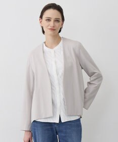 ICB L ナイロンストレッチポンチ ノーカラージャケット