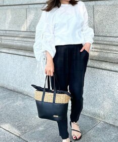 LA BAGAGERIE 【インスタグラマー chiyoさん×LA BAGAGERIE】コンビネーションかごバッグ