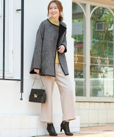 ANY SIS 【美人百花11月号掲載】パール調ポイントツイル パンツ