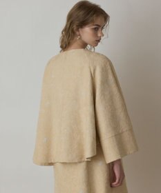 GRACE CONTINENTAL サラサジャガードケープジャケット