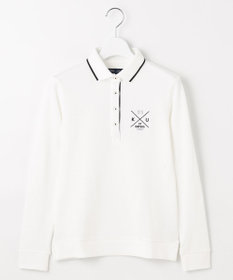 23区GOLF 【WOMEN】【UVカット】ハニカムカノコ長袖ポロシャツ