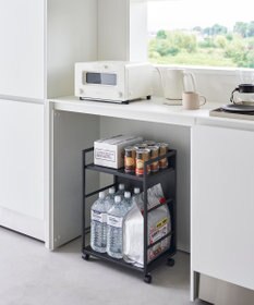 tower 目隠しワゴン タワー ブラック