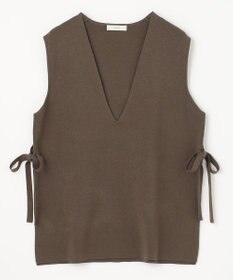 ANY L 【洗濯機可】サイドリボン ニットベスト